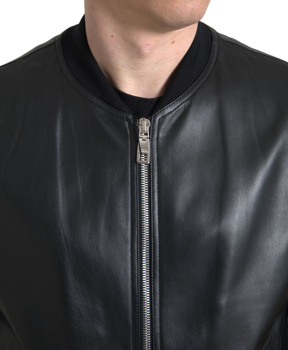 Dolce & Gabbana Lederbomberjacke - Herren