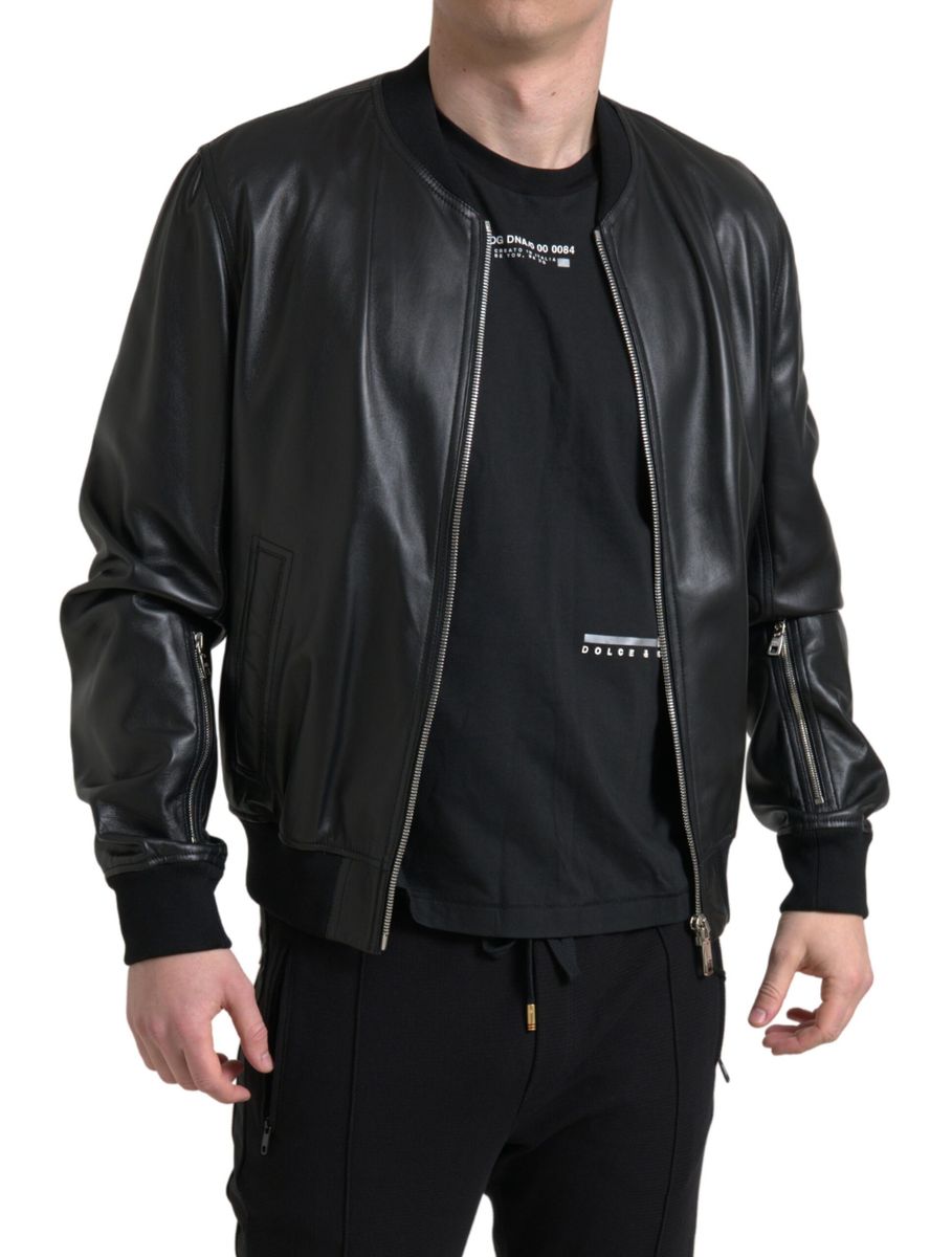 Dolce & Gabbana Lederbomberjacke - Herren