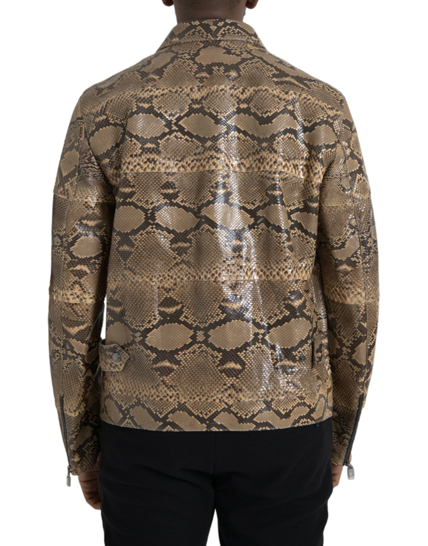 Dolce & Gabbana Python Leather Jacket - Men