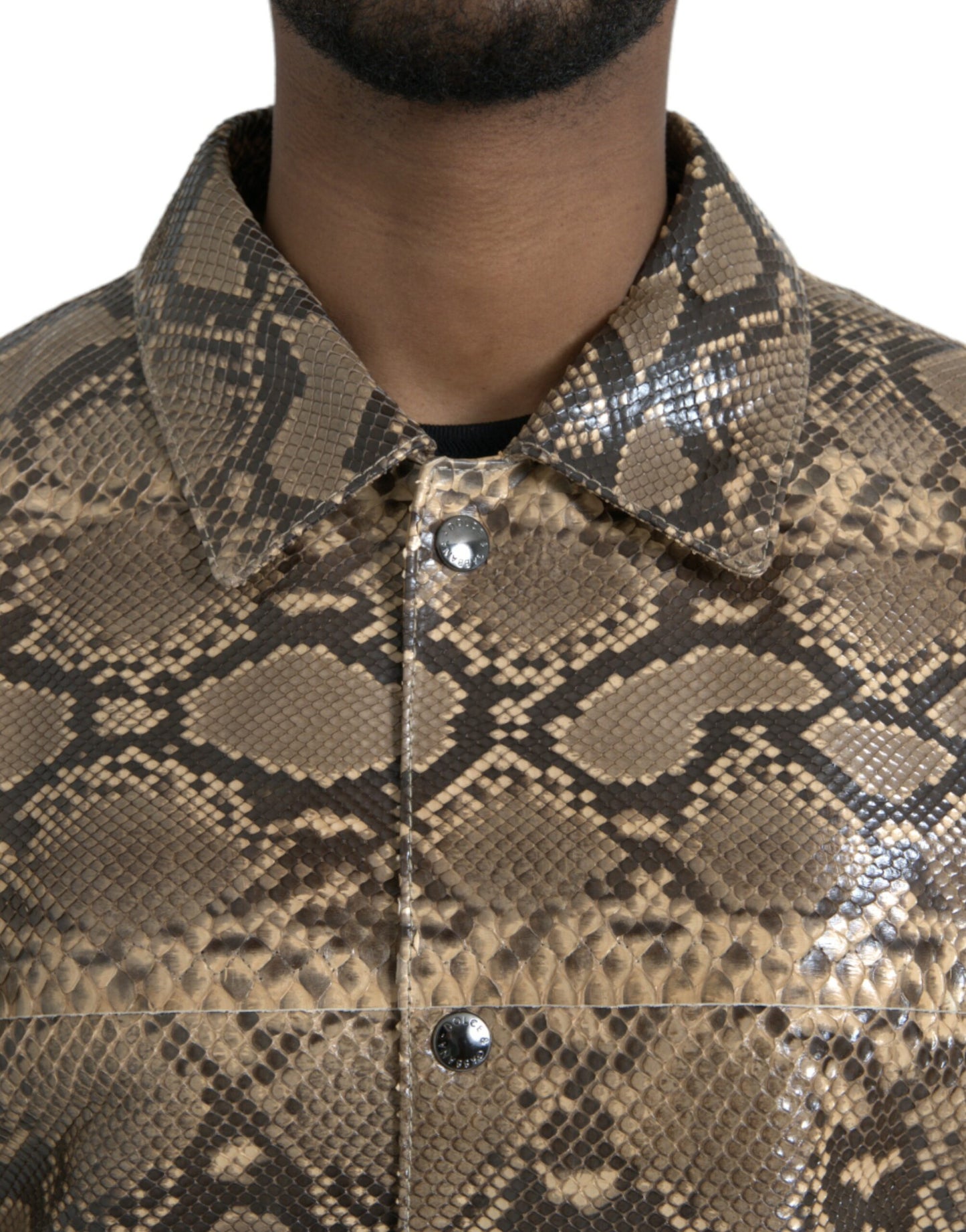 Dolce & Gabbana Python Leather Jacket - Men