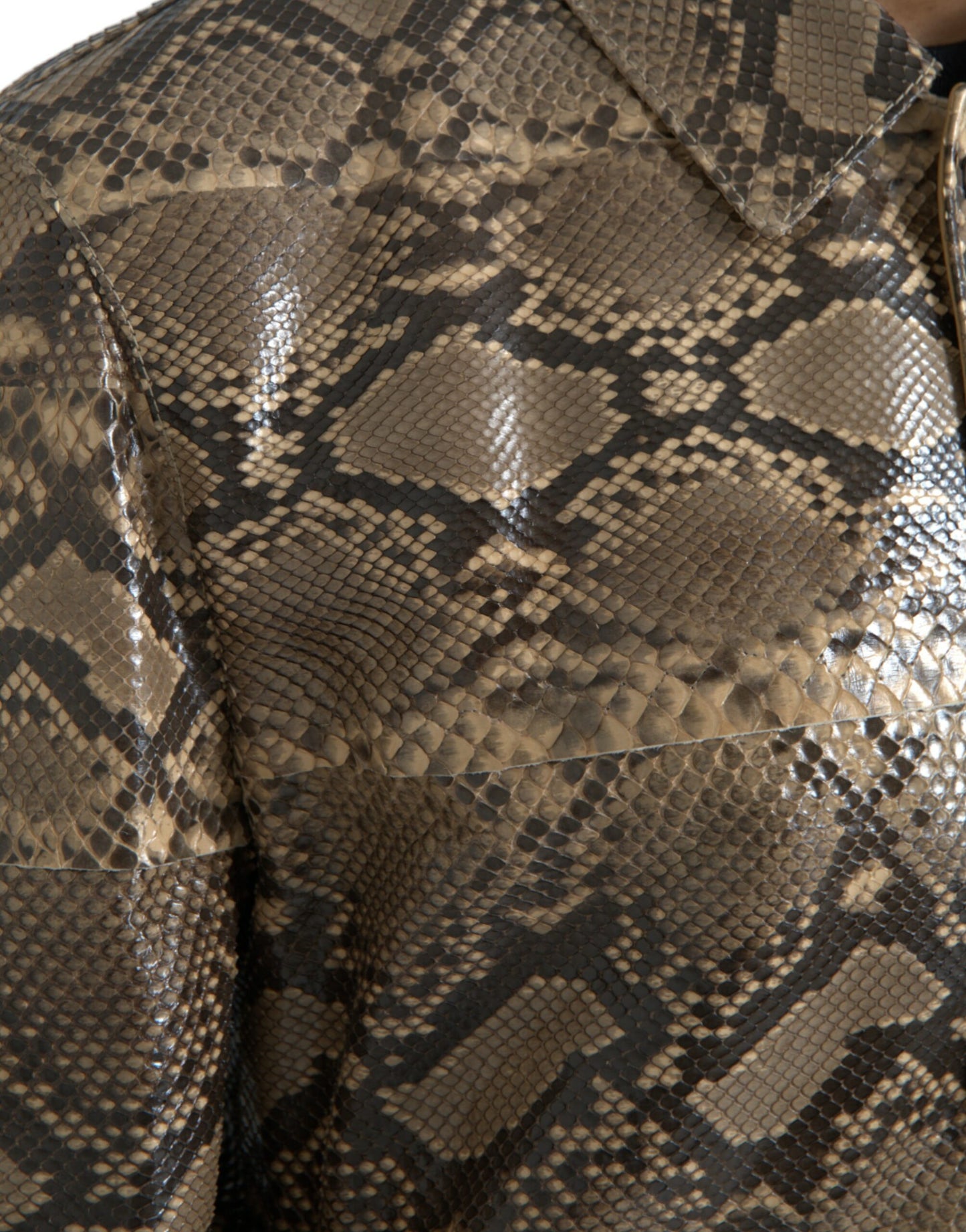 Dolce & Gabbana Python Leather Jacket - Men