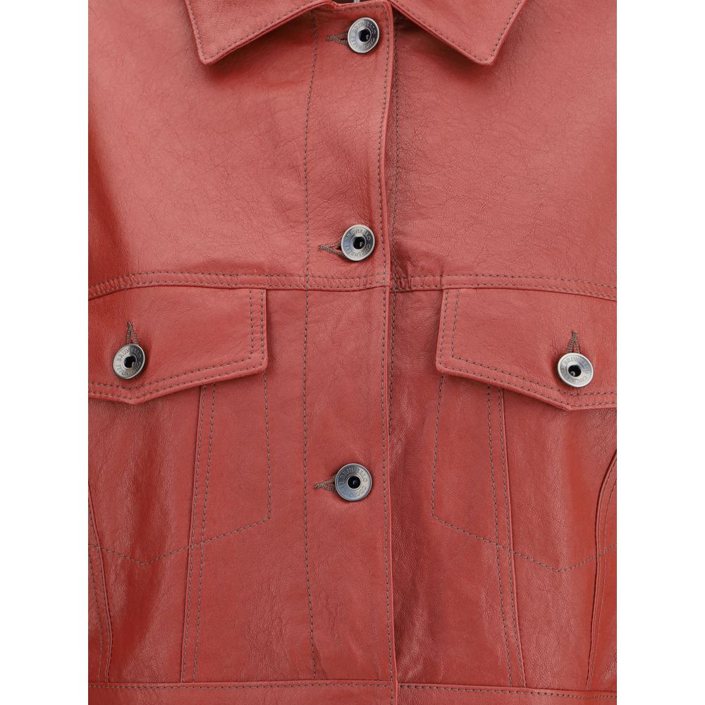 Brunello Cucinelli Lederjacke - Damen