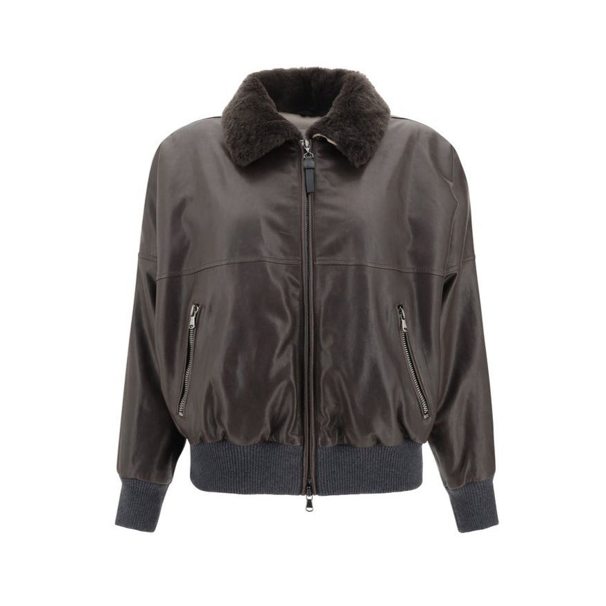 Brunello Cucinelli Lederjacke - Damen