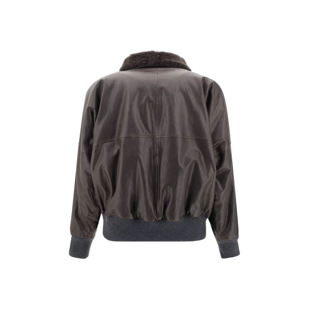 Brunello Cucinelli Lederjacke - Damen