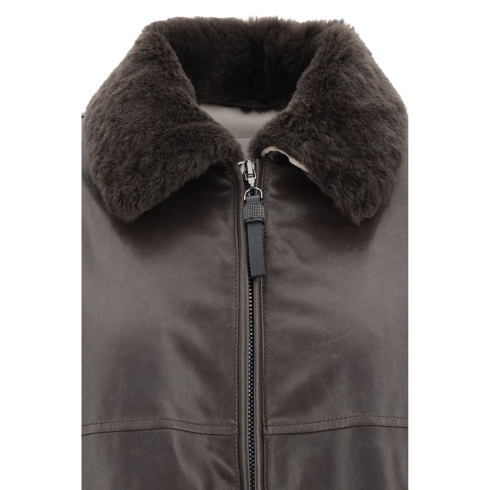 Brunello Cucinelli Lederjacke - Damen