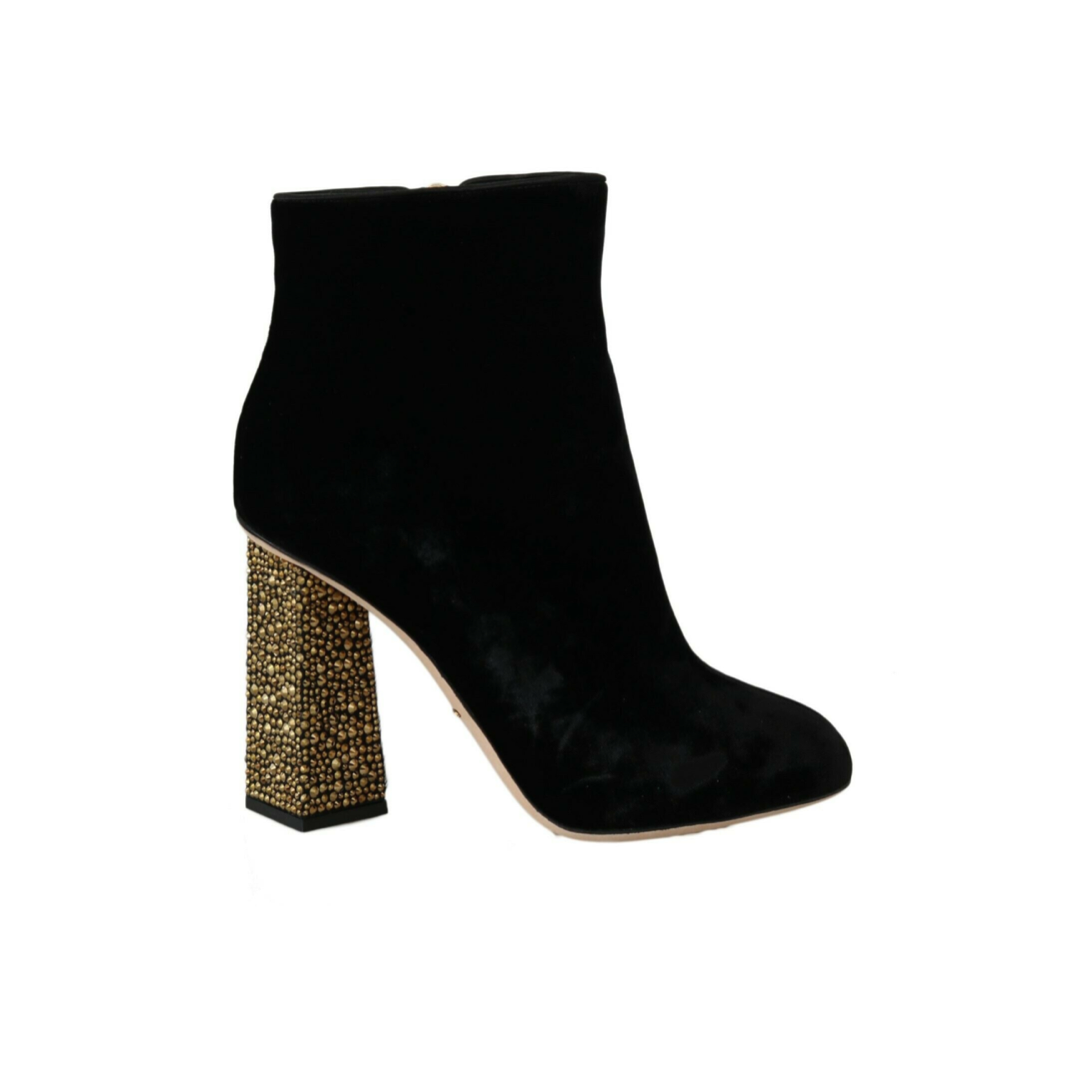 Dolce & Gabbana velvet ankle boots - women