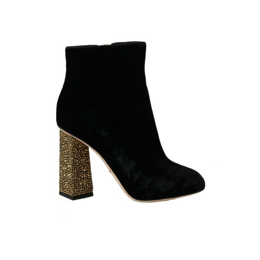 Dolce & Gabbana velvet ankle boots - women
