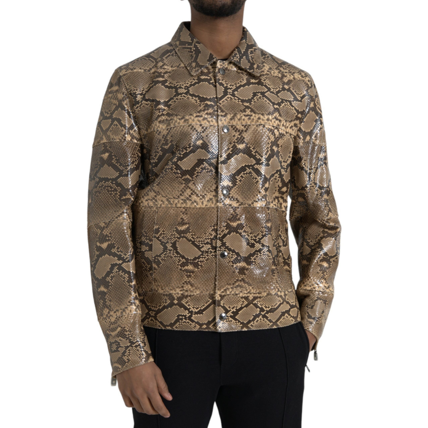 Dolce & Gabbana Python Leather Jacket - Men