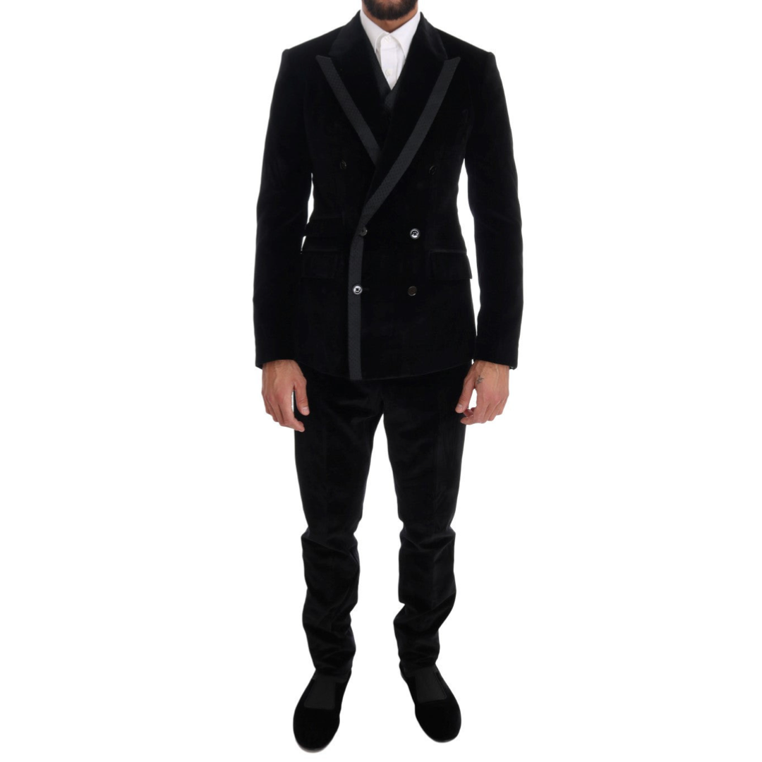 Dolce & Gabbana three-piece velvet suit - Men
