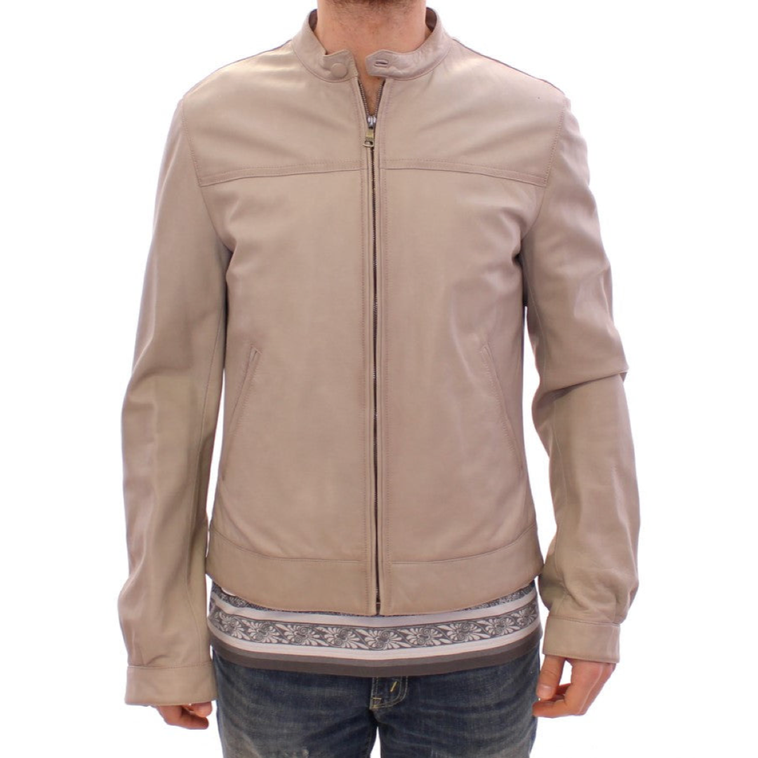 Dolce & Gabbana lamb leather jacket - men