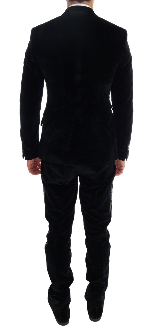 Dolce & Gabbana three-piece velvet suit - Men