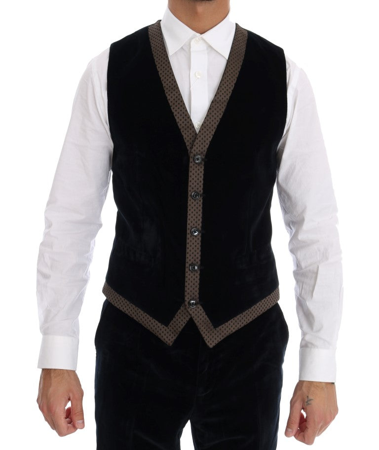 Dolce & Gabbana three-piece velvet suit - Men