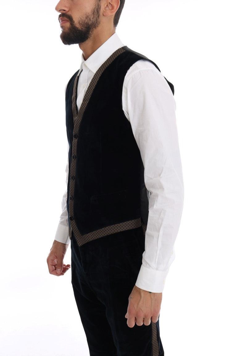 Dolce & Gabbana three-piece velvet suit - Men