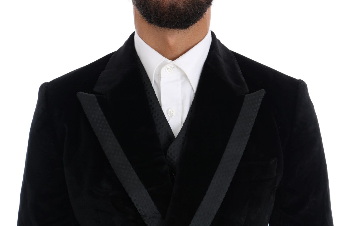 Dolce & Gabbana three-piece velvet suit - Men