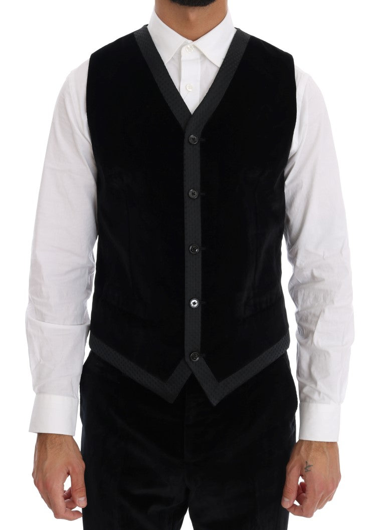 Dolce & Gabbana three-piece velvet suit - Men
