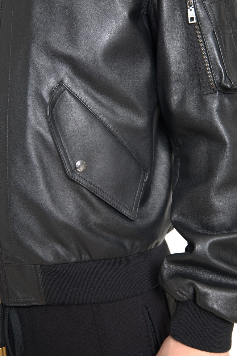 Dolce & Gabbana Lederbomberjacke - Herren