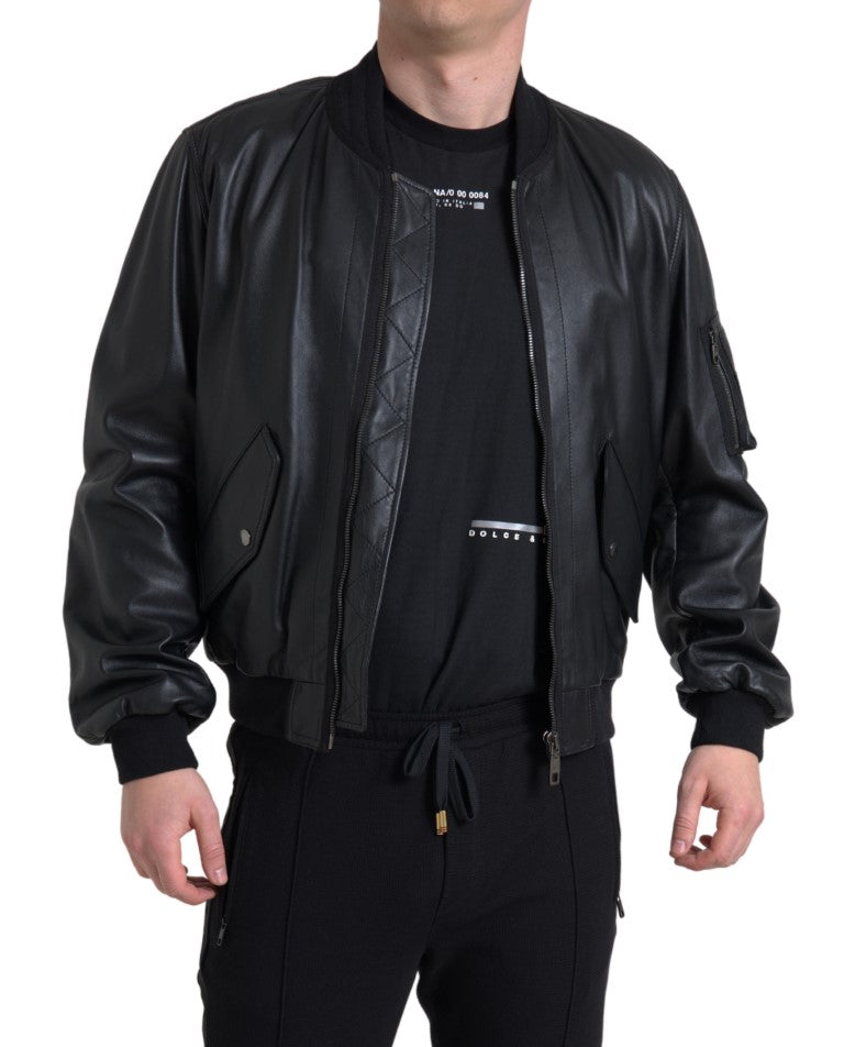 Dolce & Gabbana Lederbomberjacke - Herren