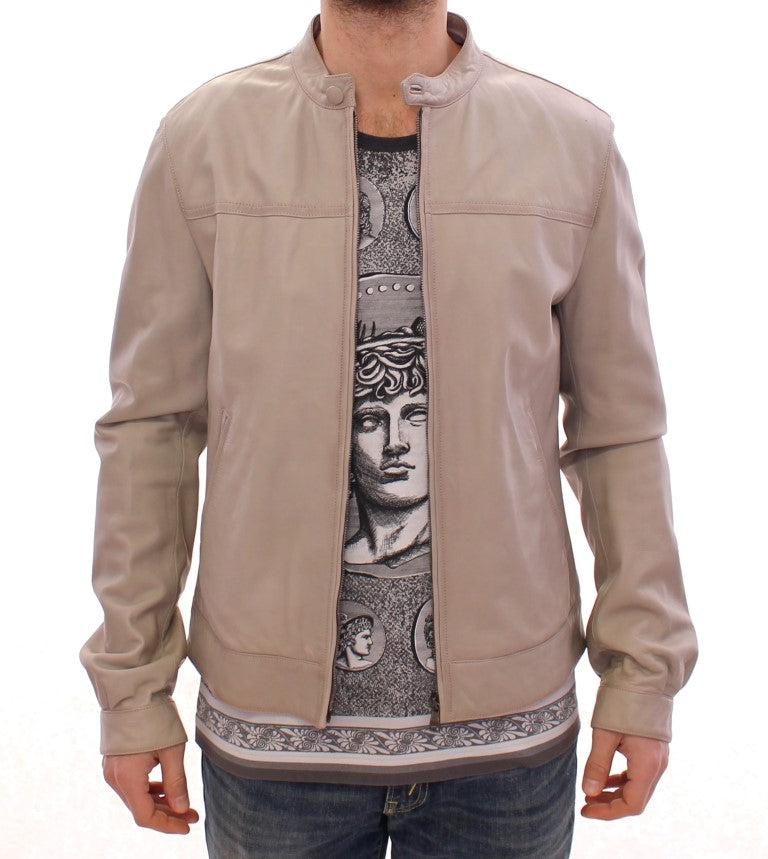 Dolce & Gabbana lamb leather jacket - men