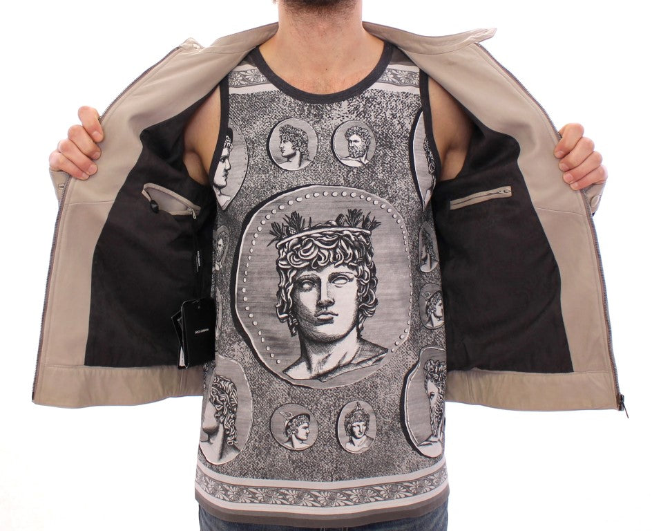 Dolce & Gabbana lamb leather jacket - men