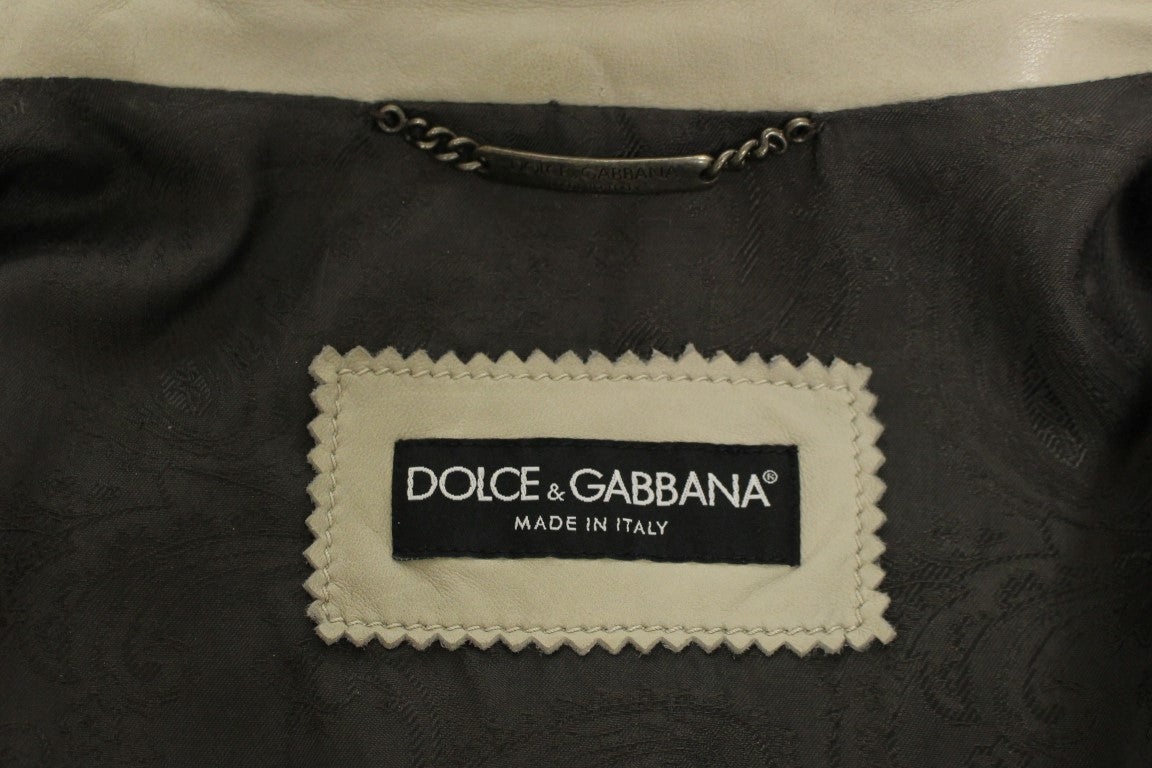 Dolce & Gabbana lamb leather jacket - men