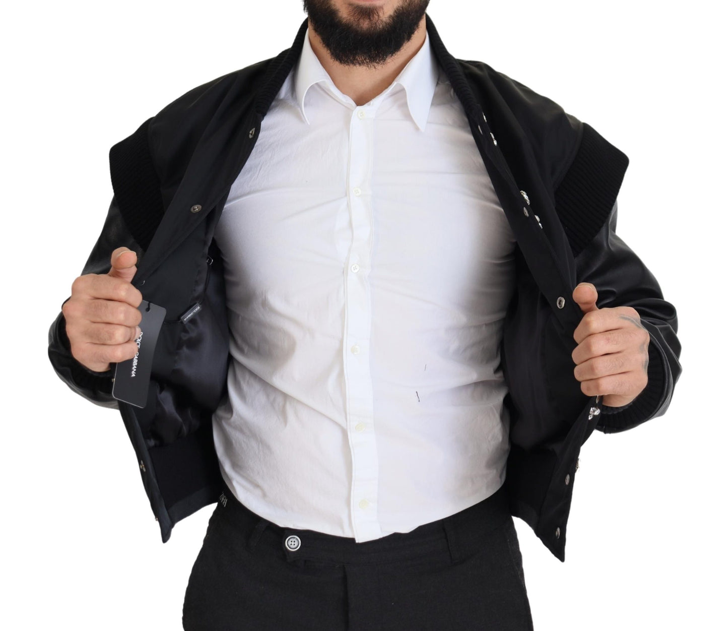Dolce & Gabbana Lederbomberjacke - Herren