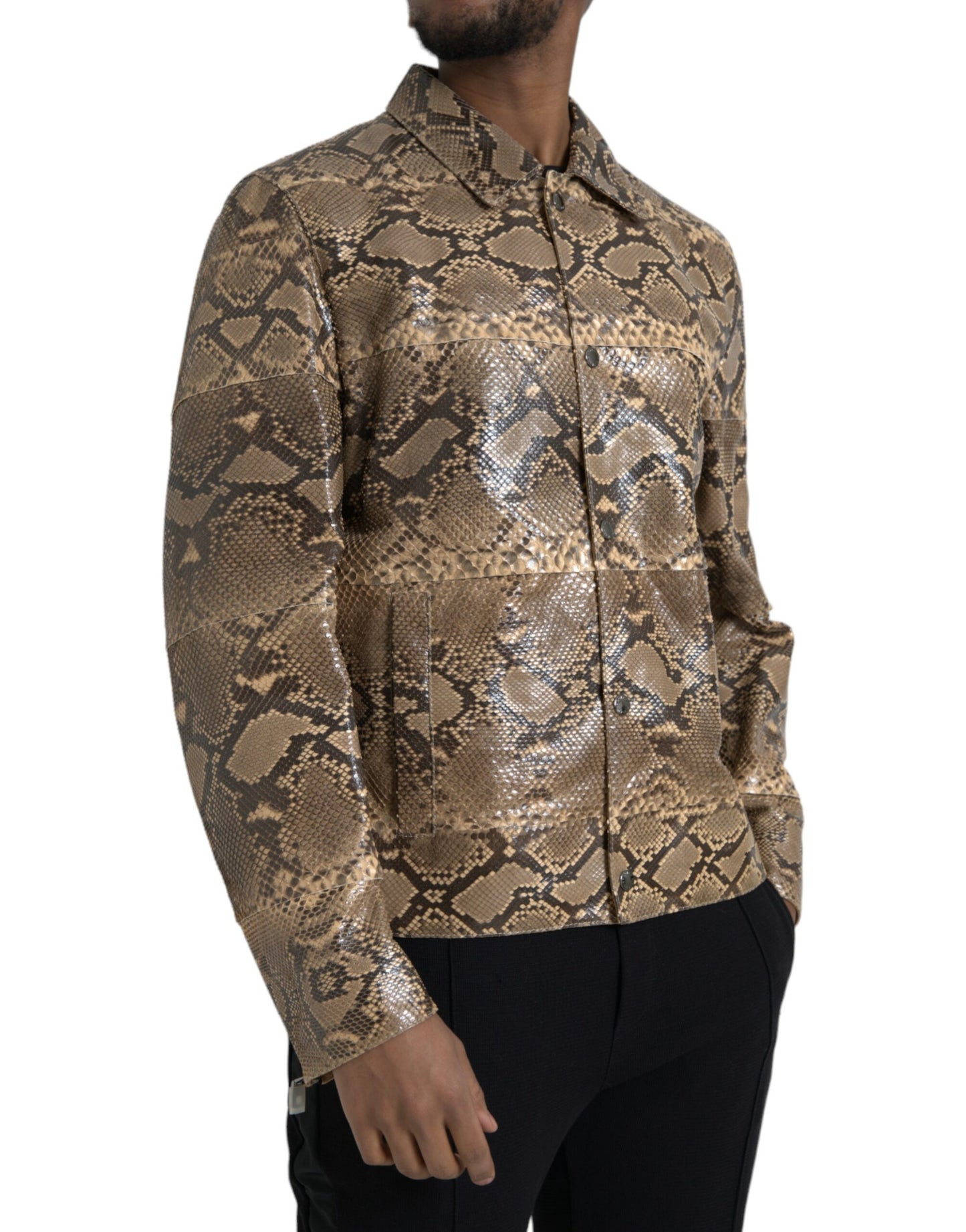 Dolce & Gabbana Python Lederjacke - Herren