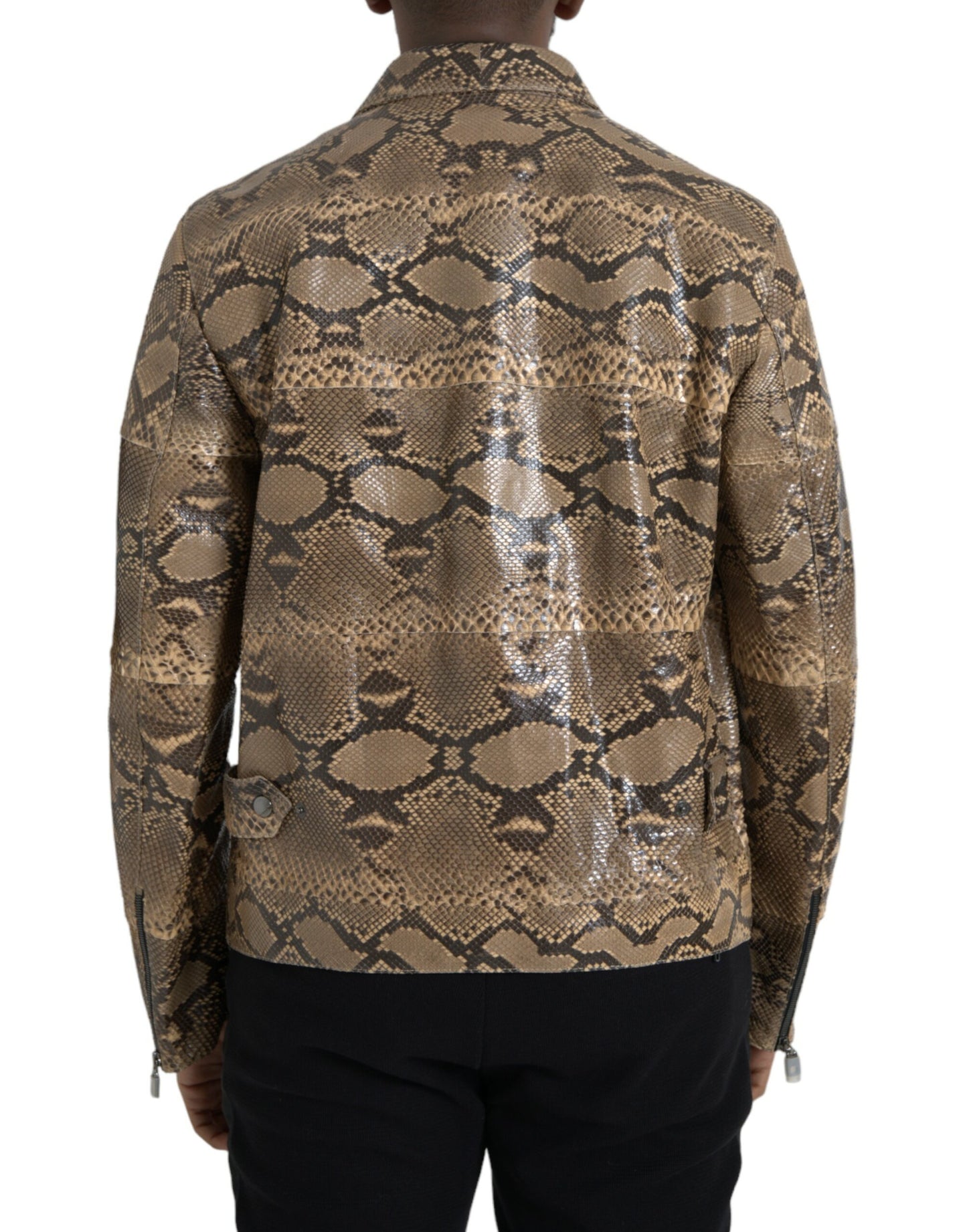 Dolce & Gabbana Python Lederjacke - Herren