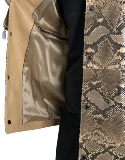 Dolce & Gabbana Python Lederjacke - Herren