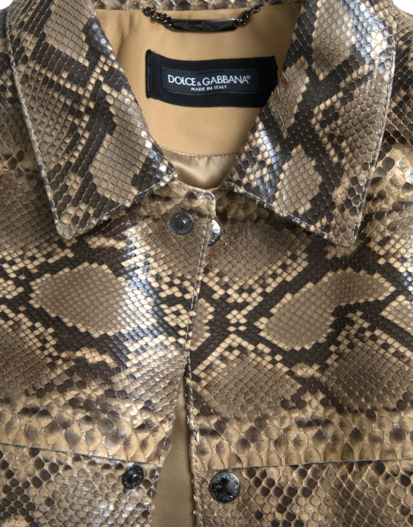 Dolce & Gabbana Python Lederjacke - Herren