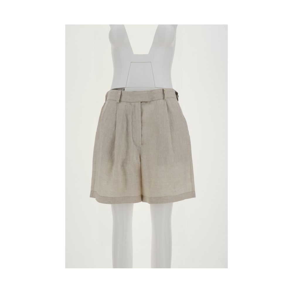 Brunello Cucinelli Leinenshorts - Damen