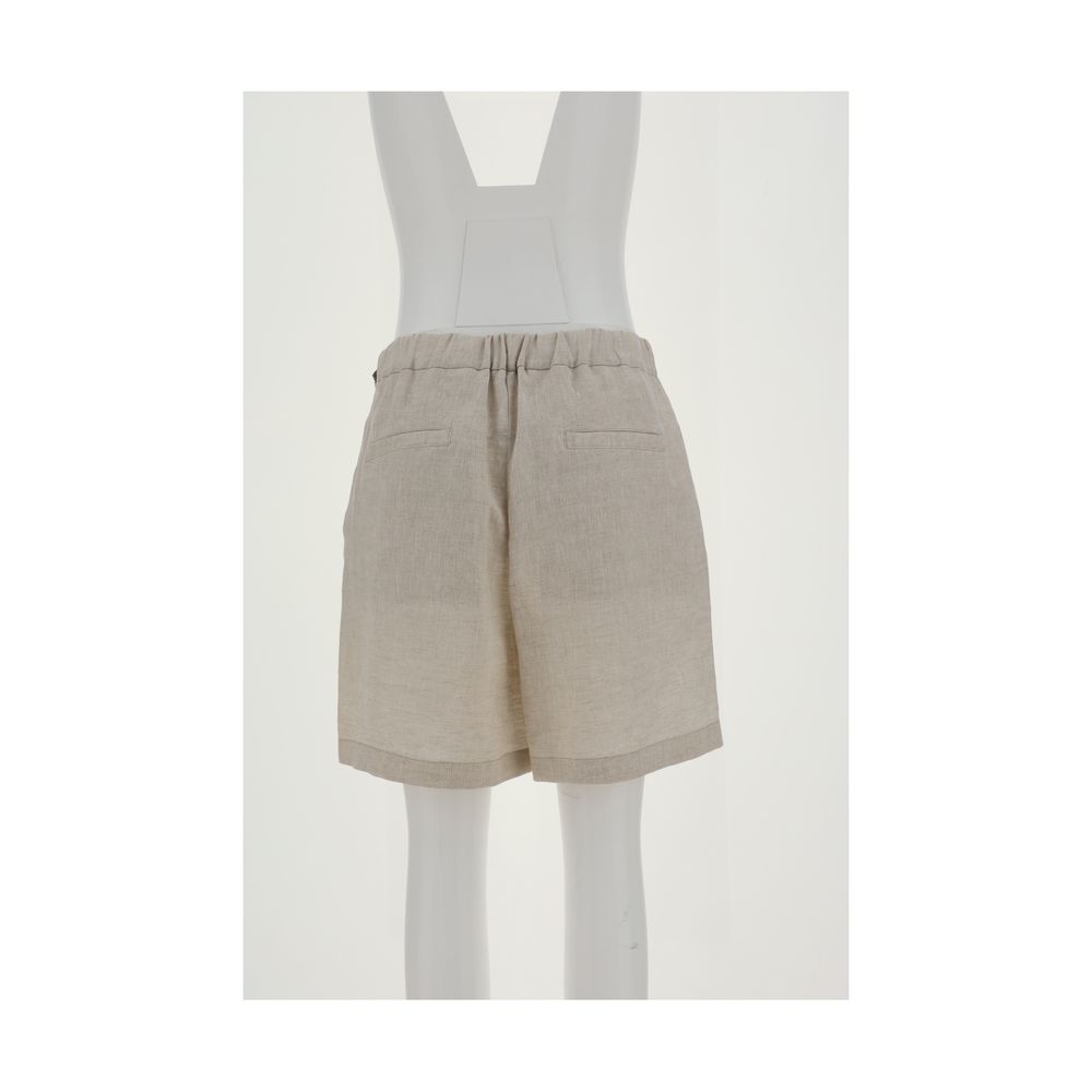 Brunello Cucinelli Leinenshorts - Damen