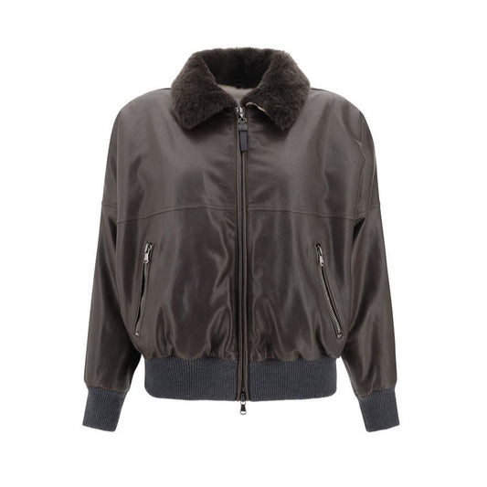 Brunello Cucinelli Lederjacke - Damen