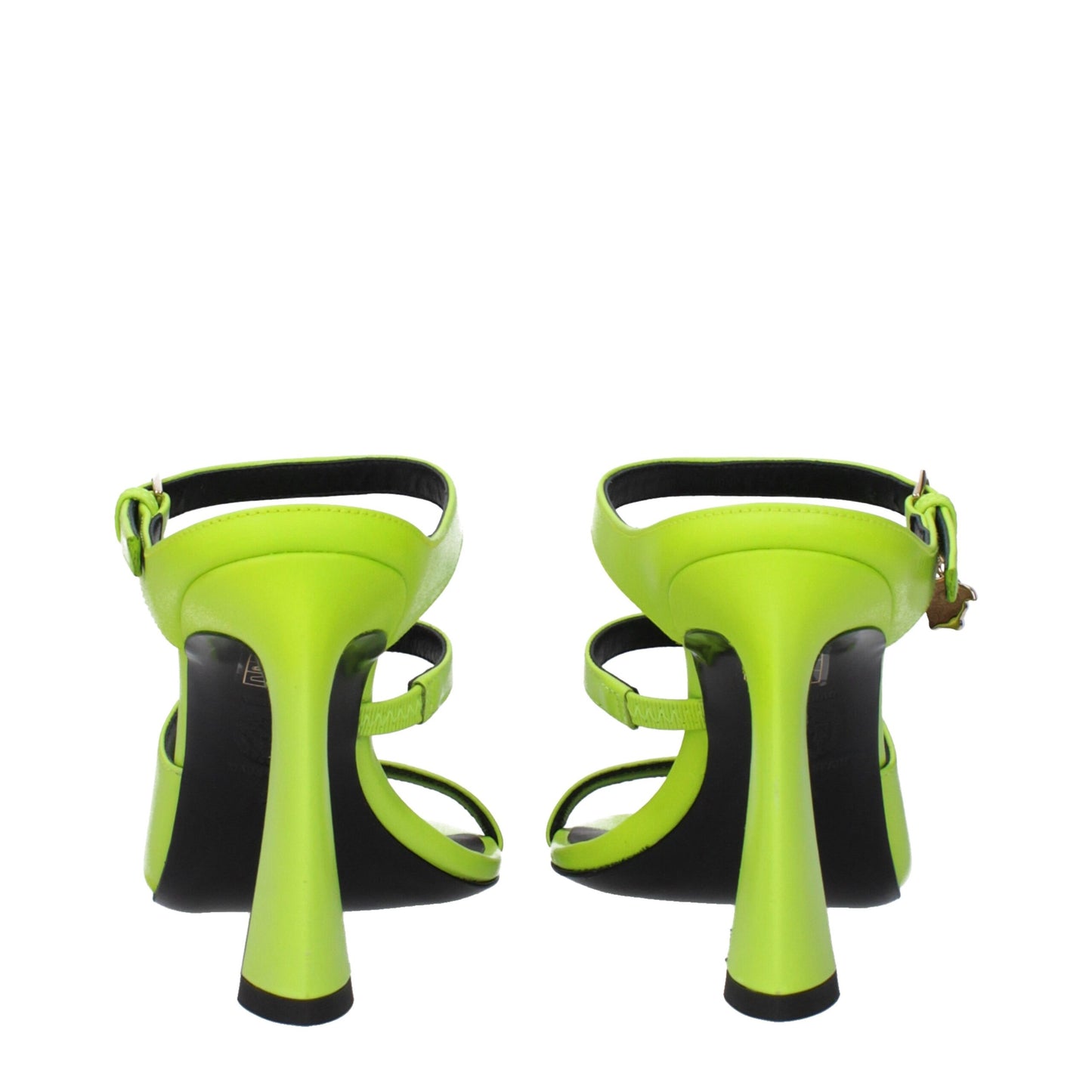 Versace Grüne Leder-Sandale