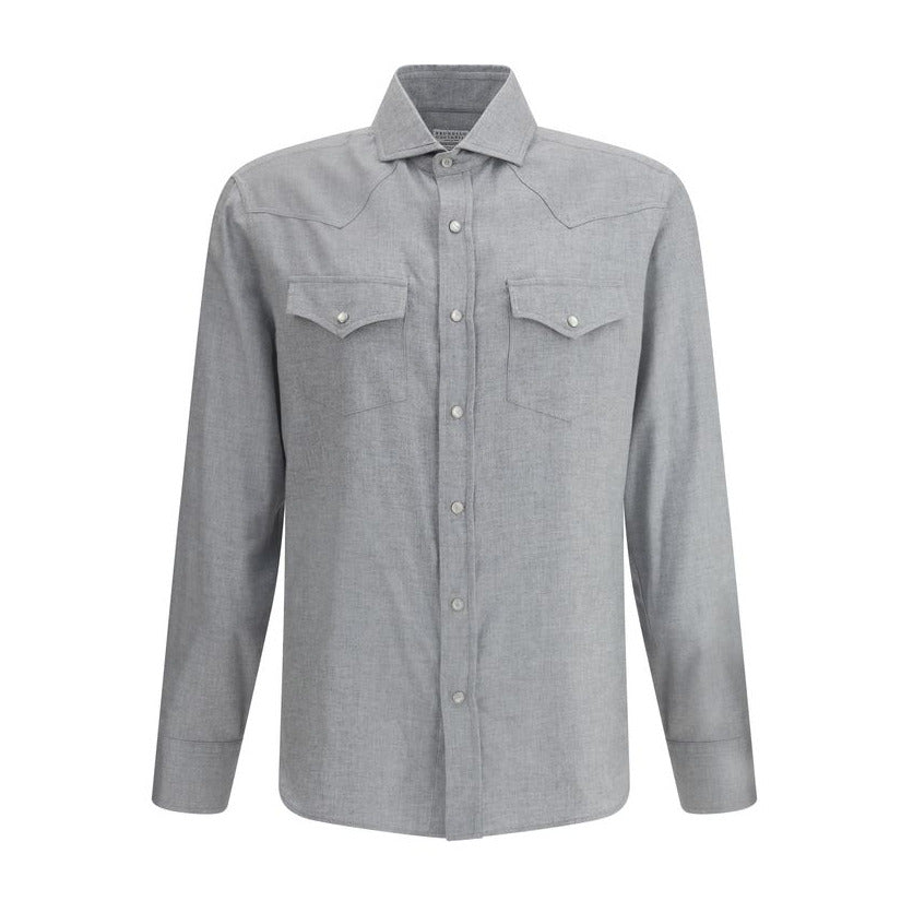 Brunello Cucinelli Baumwollhemd - Herren