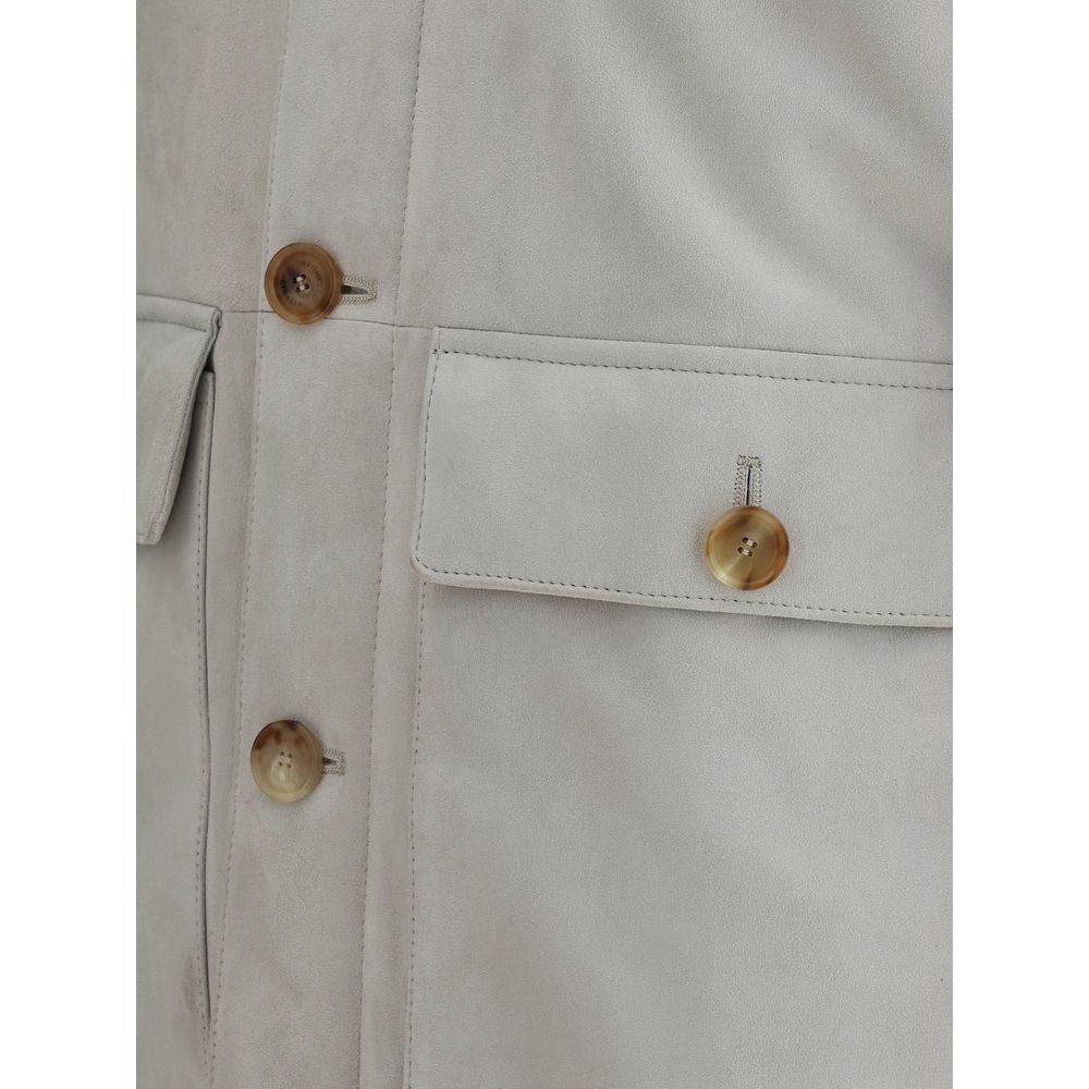 Brunello Cucinelli Wildlederjacke - Herren