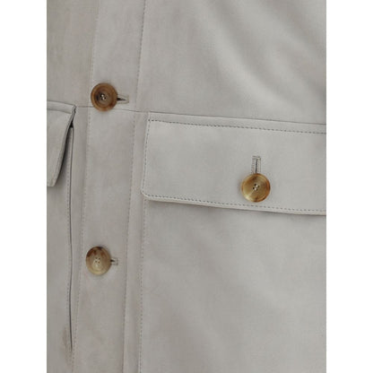 Brunello Cucinelli Wildlederjacke - Herren