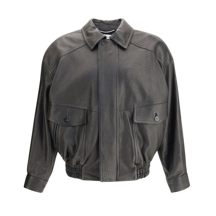 Saint Laurent Lederbomberjacke - Herren