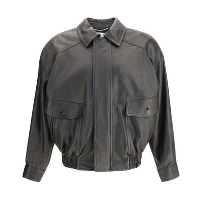 Saint Laurent Lederbomberjacke - Herren