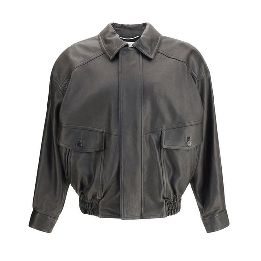Saint Laurent Lederbomberjacke - Herren