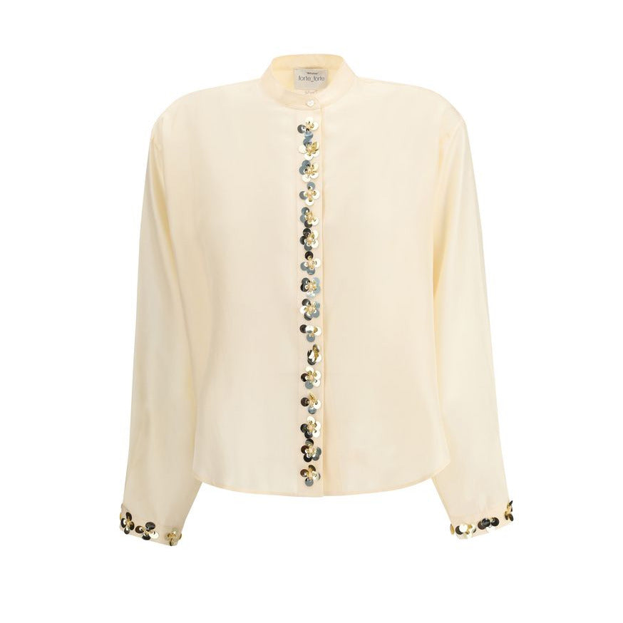 Forte_Forte Seidenbluse - Damen