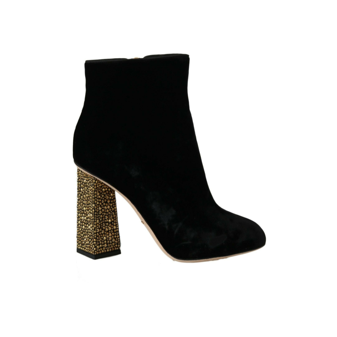 Dolce &amp; Gabbana velvet ankle boots - women