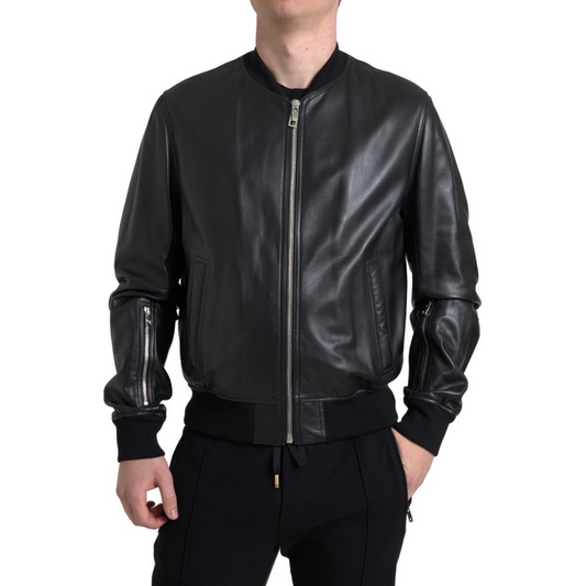 Dolce & Gabbana Lederbomberjacke - Herren