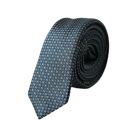 Dolce &amp; Gabbana Green Patterned 100% Silk Adjustable Men's Tie