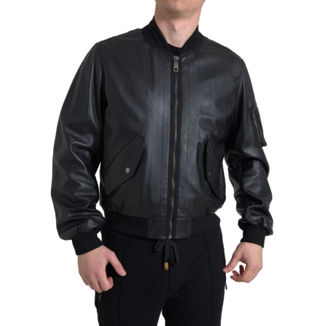 Dolce & Gabbana Lederbomberjacke - Herren