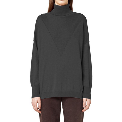 Alpha Studio Gray Silk Sweater