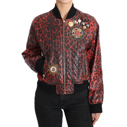 Dolce & Gabbana Lederbomberjacke - Damen