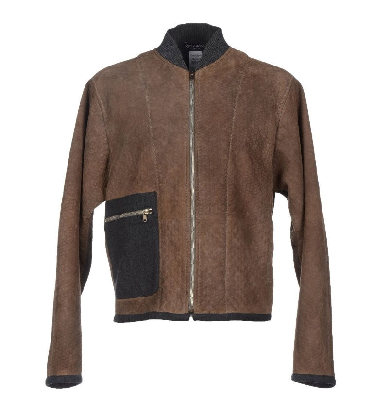 Dolce &amp; Gabbana lamb leather jacket - men