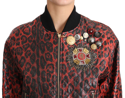 Dolce & Gabbana Lederbomberjacke - Damen