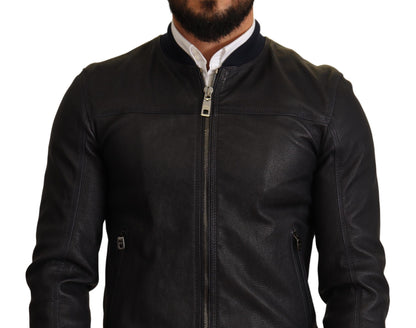 Dolce &amp; Gabbana Leather Bomber Jacket - Men