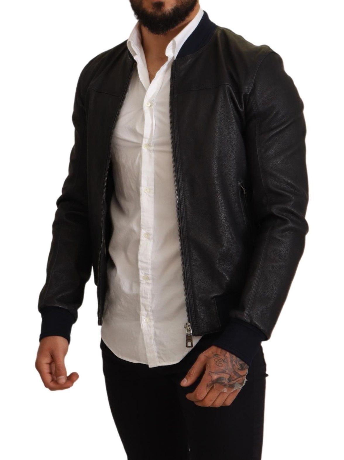 Dolce &amp; Gabbana Leather Bomber Jacket - Men